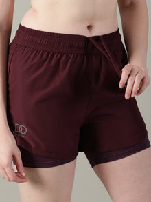 Dares Only Mulberry 2-in-1 Run Short