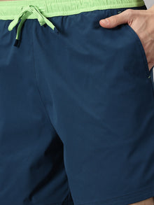 Neon & Teal Blue Men's Swim/Board shorts