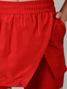 Game changer High-Rise Red Skort