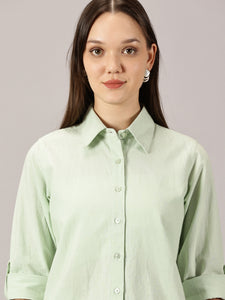 Mint Green Linen co-ords