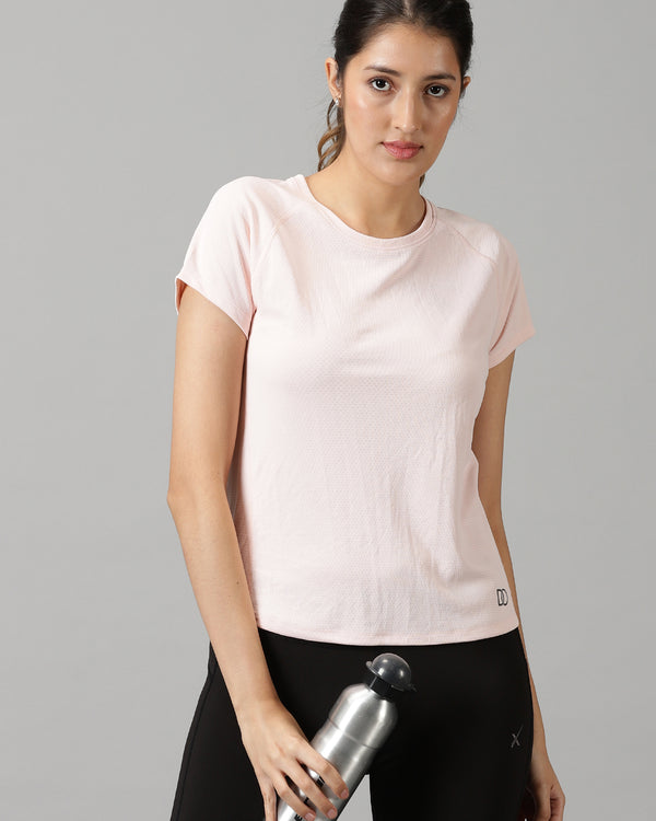 Form Fit Raglan Sleeve Salmon Pink training T-shirt