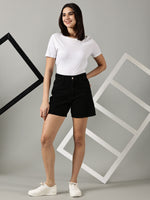 Load image into Gallery viewer, The All-Day High Waisted Denim shorts - Black
