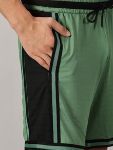 Defy Gravity Basketball shorts Avocado Green