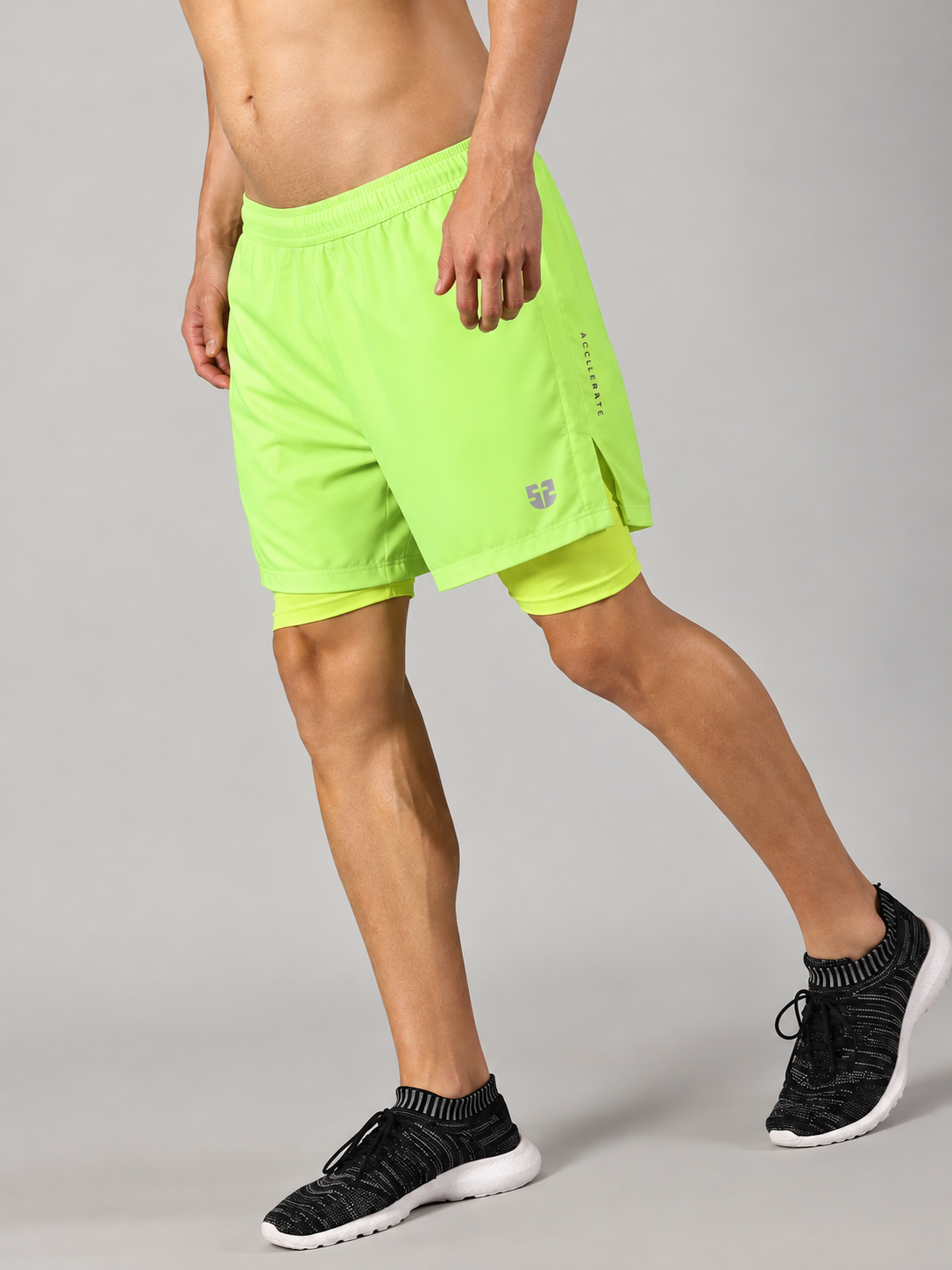 Dares Only Neon Hybrid Run Shorts