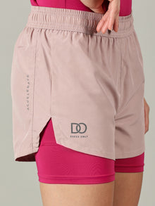 Dares Only Magenta 2-in-1 Run Short