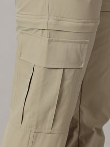 Convertible High-Rise Travel-Trek Pants - Beige