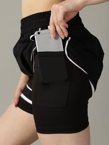 Tempo 2-in-1 run shorts - Black