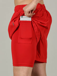Dares Only Red Rage Hybrid Run Shorts