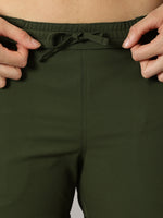 Load image into Gallery viewer, Convertible High-Rise Travel-Trek Pants - Olive Green
