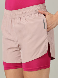 Dares Only Magenta 2-in-1 Run Short