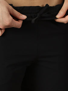 Convertible High-Rise Travel-Trek Pants - Black