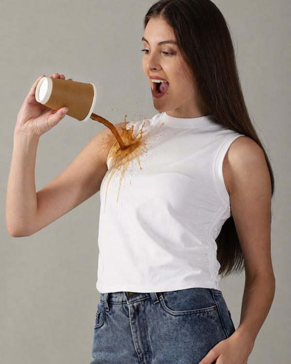 Fearless White Tee™ | Women's Anti-stain Tank