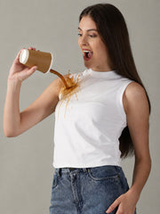 Fearless White Tee™ | Women's Anti-stain Tank