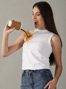 Fearless White Tee™ | Women's Anti-stain Tank