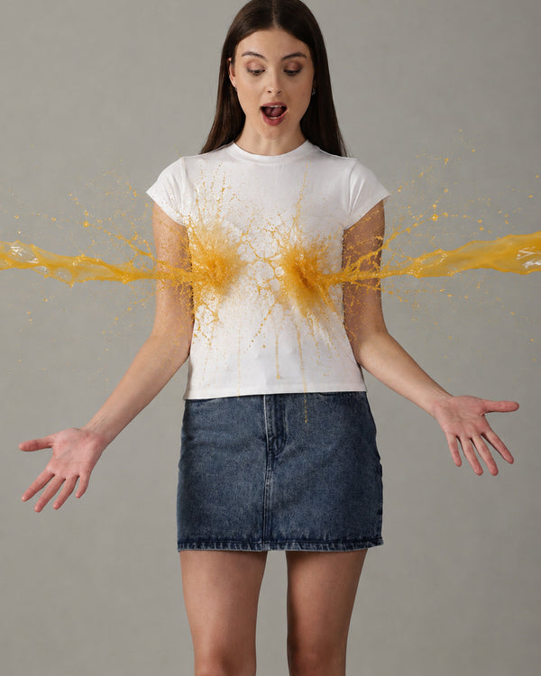 Fearless White Tee™ | Women's Anti-stain T-Shirt