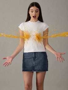 Fearless White Tee™ | Women's Anti-stain T-Shirt