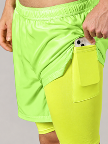 Dares Only Neon Hybrid Run Shorts