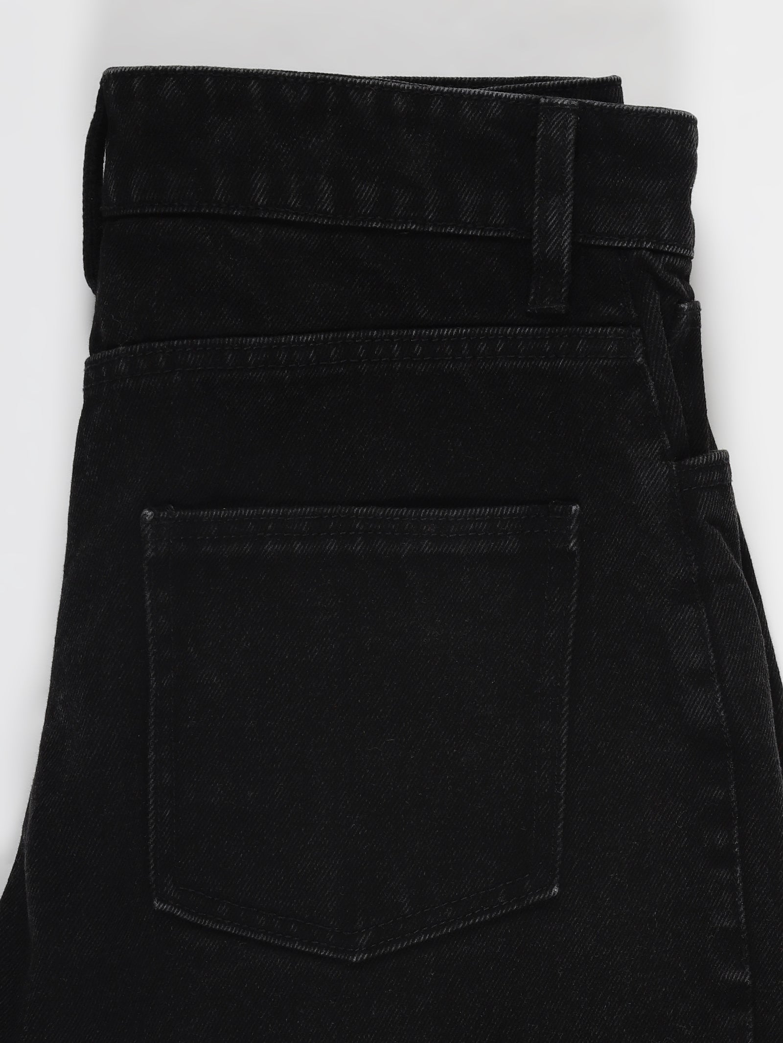 The All-Day High Waisted Denim shorts - Black