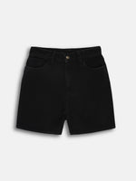 Load image into Gallery viewer, The All-Day High Waisted Denim shorts - Black
