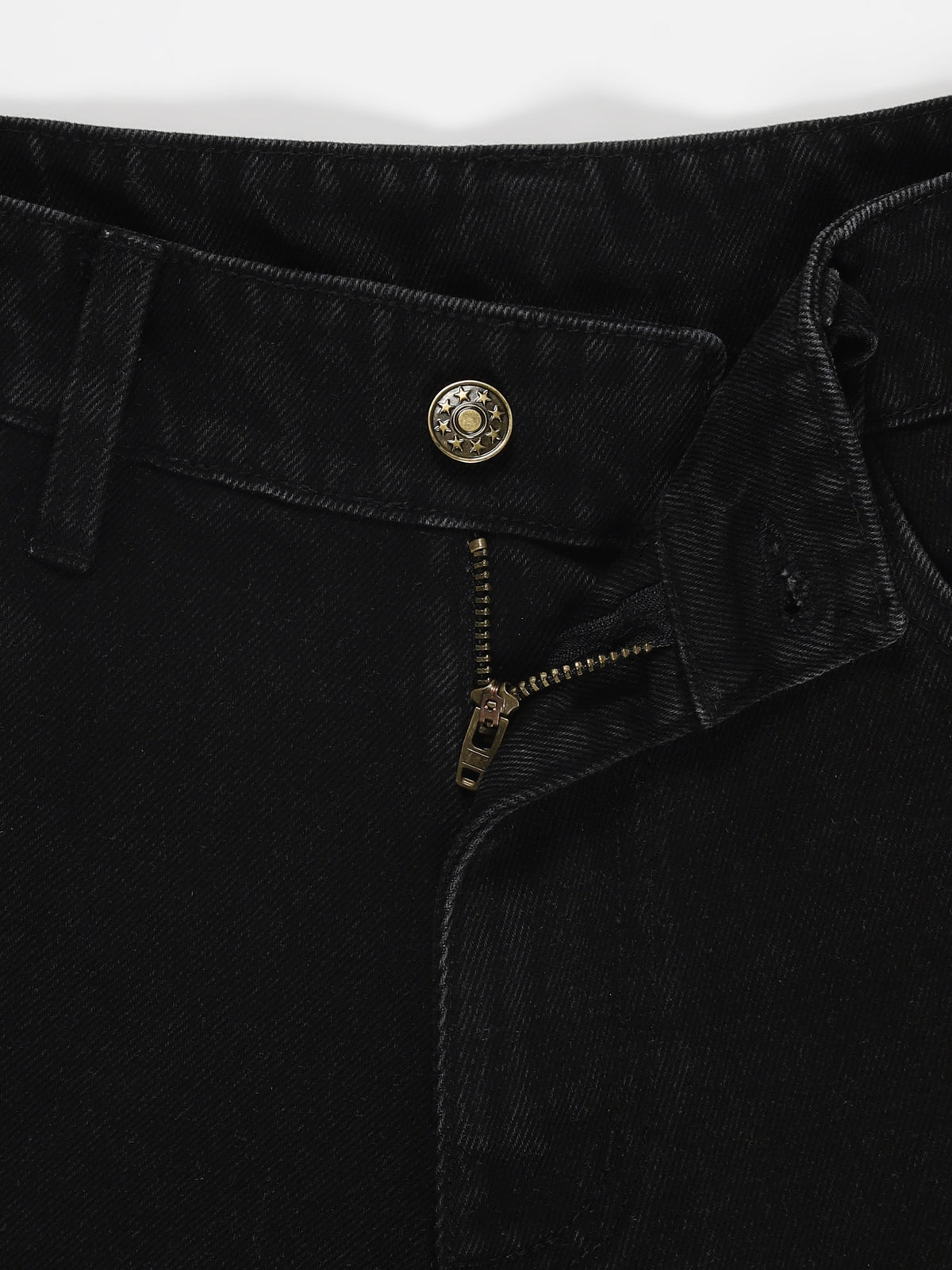 The All-Day High Waisted Denim shorts - Black