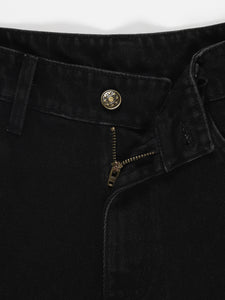 The All-Day High Waisted Denim shorts - Black