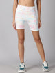Tie dye yoga shorts with side pockets