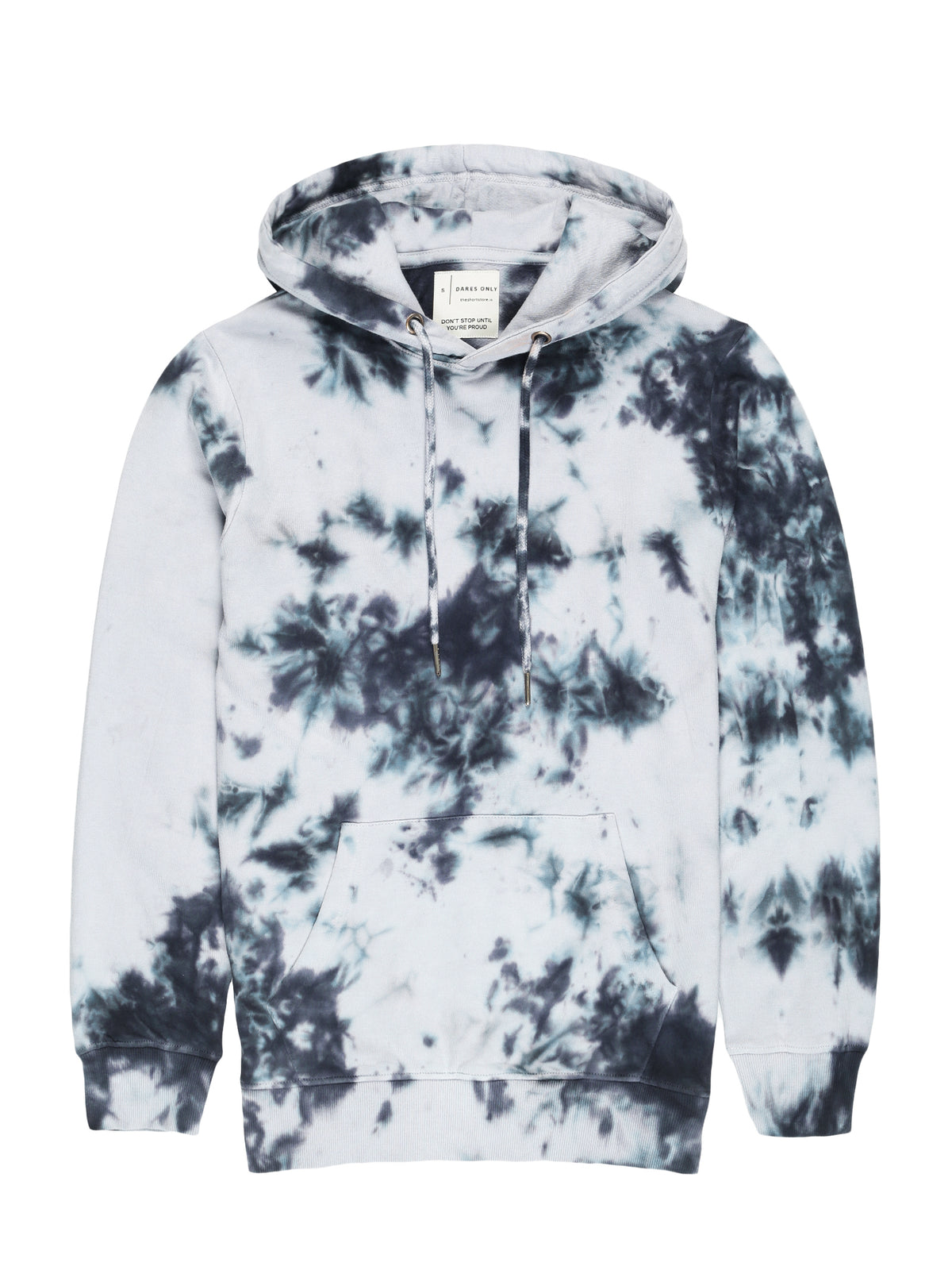 Black & Grey Tie-Dye Hoodie