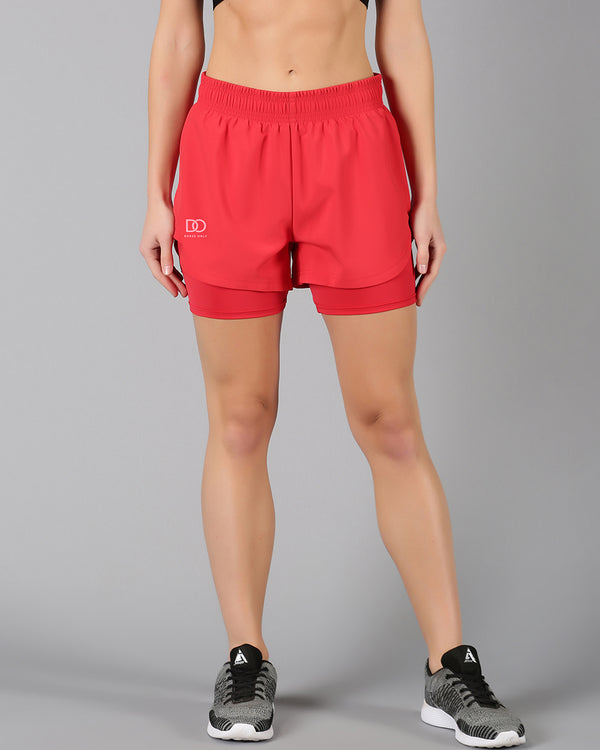Red Rage 2-in-1 Run Short