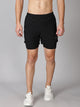 Dares Only Black Hybrid Run Shorts