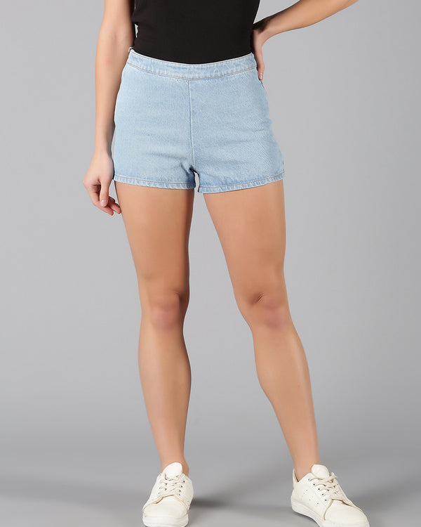 Light Blue Denim Short