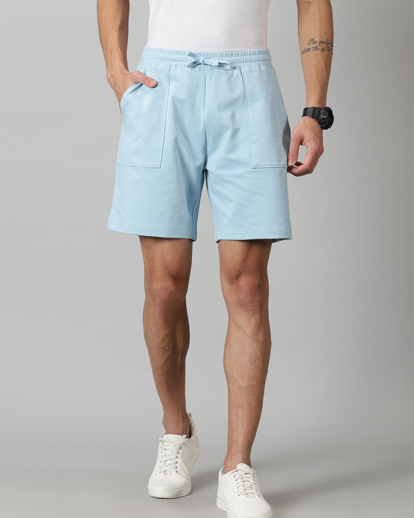 Powder Blue Men’s French Terry shorts