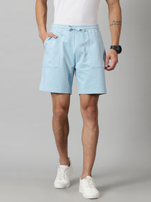 Powder Blue Men’s French Terry shorts