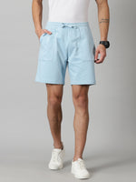 Load image into Gallery viewer, Powder Blue French Terry shorts
