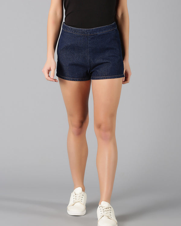 Dark Blue Denim Short
