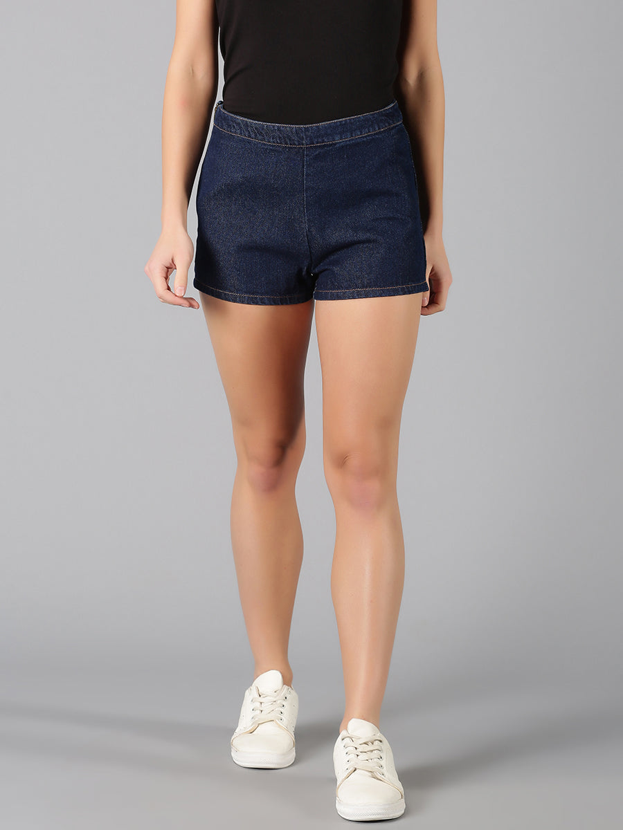 Dark Blue Denim Short