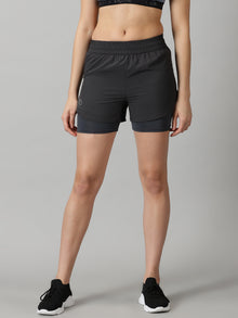 Graphite 2-in-1 Run Shorts