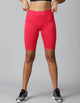 Cerise Pink cycling shorts with side pockets