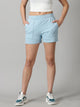 Powder Blue Women's French Terry shorts
