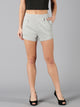 Melange Smart Casual Pleated Short