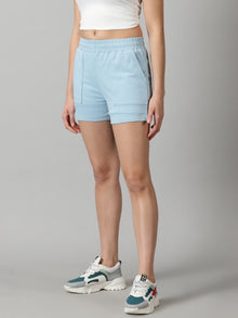 Pack of 2 French Terry shorts - Sage & Powder Blue