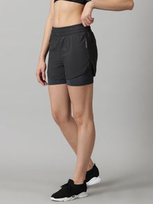 Graphite 2-in-1 Run Shorts