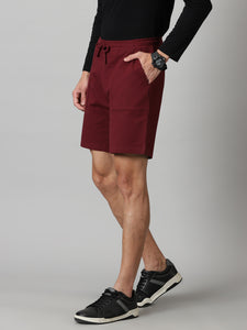 Burgundy French Terry shorts