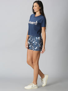 Happy thoughts - Navy shorts set