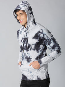 Black & Grey Tie-Dye Hoodie