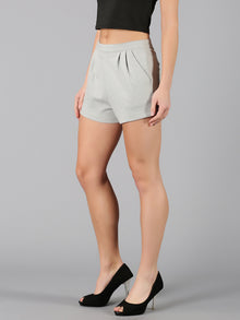 Melange Smart Casual Pleated Short