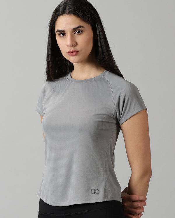 Form Fit Raglan sleeve Grey training T-shirt