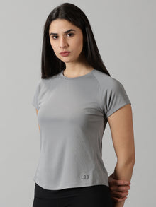 Form Fit Raglan sleeve Grey training T-shirt