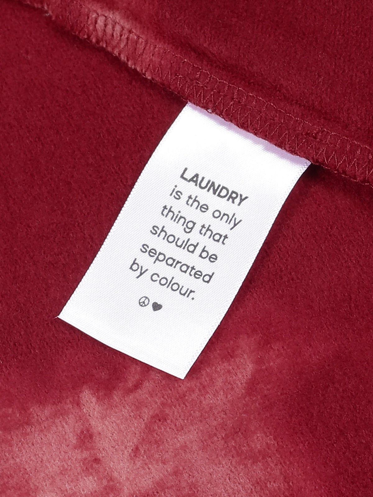 Burgundy Tie-Dye Sweater