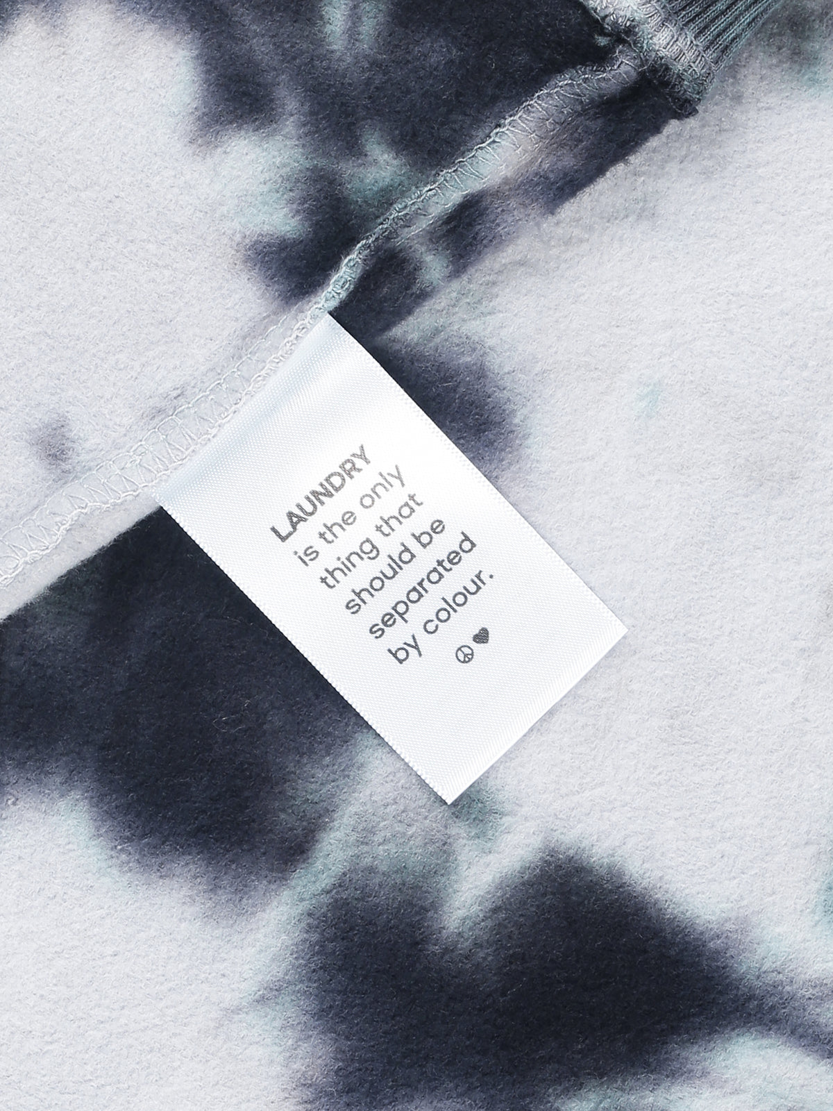 Black & Grey Tie-Dye Hoodie