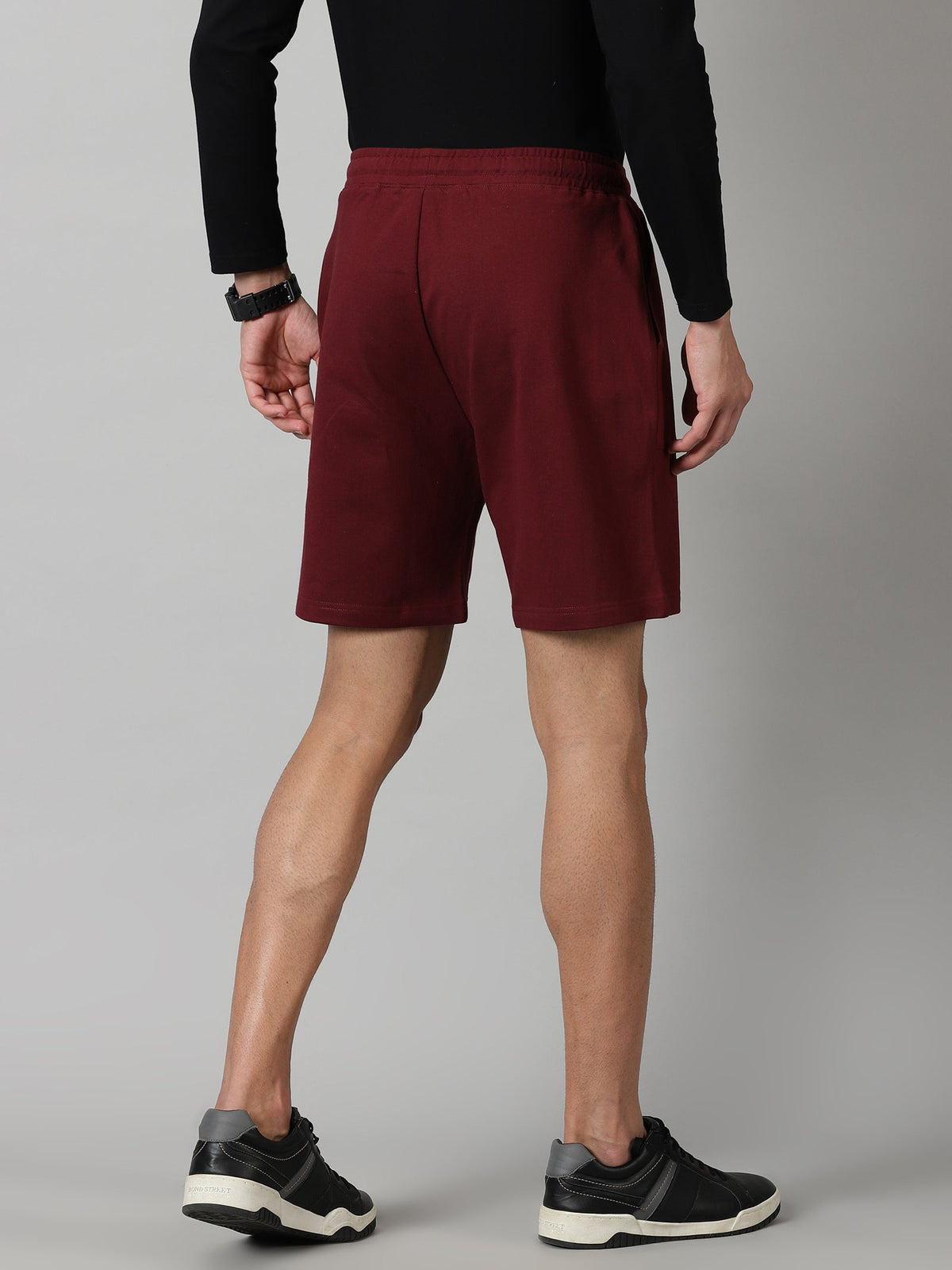 Pack of 2 Men’s French Terry shorts - Sage & Burgundy